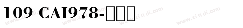 109 CAI978字体转换